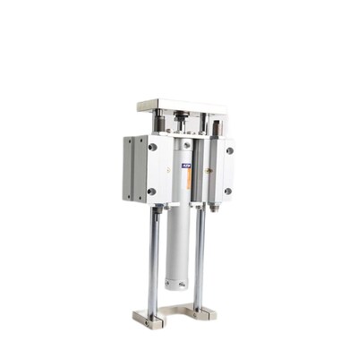 带法兰板三轴双导杆导向气缸MGGMF20 25 32 40 50 63-100 200 300