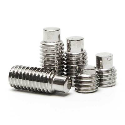 M10M12 304不锈钢GB79内六角凸端紧定螺丝DIN915圆柱端机米