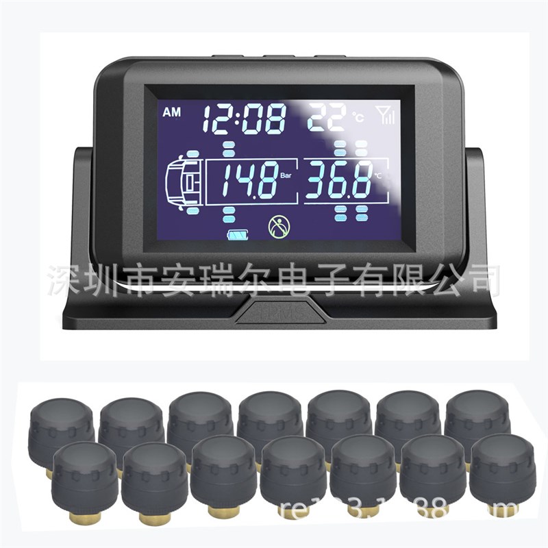 大货车重卡无线胎压监测器太阳能胎压监测系统TPMS胎压监测器