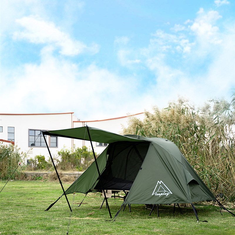 宁波野营装备行军床帐篷70D尼龙单人床帐篷B3网纱防虫晒水登山帐