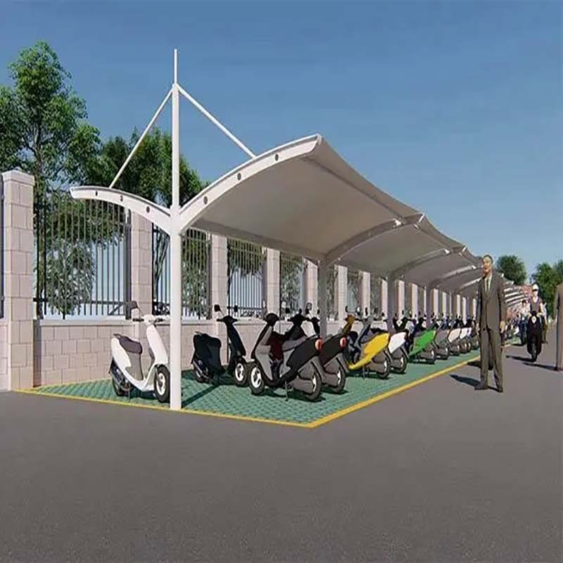 轿车停车蓬室外雨棚 停车棚汽车棚 景观车棚 室外膜结构停车车棚