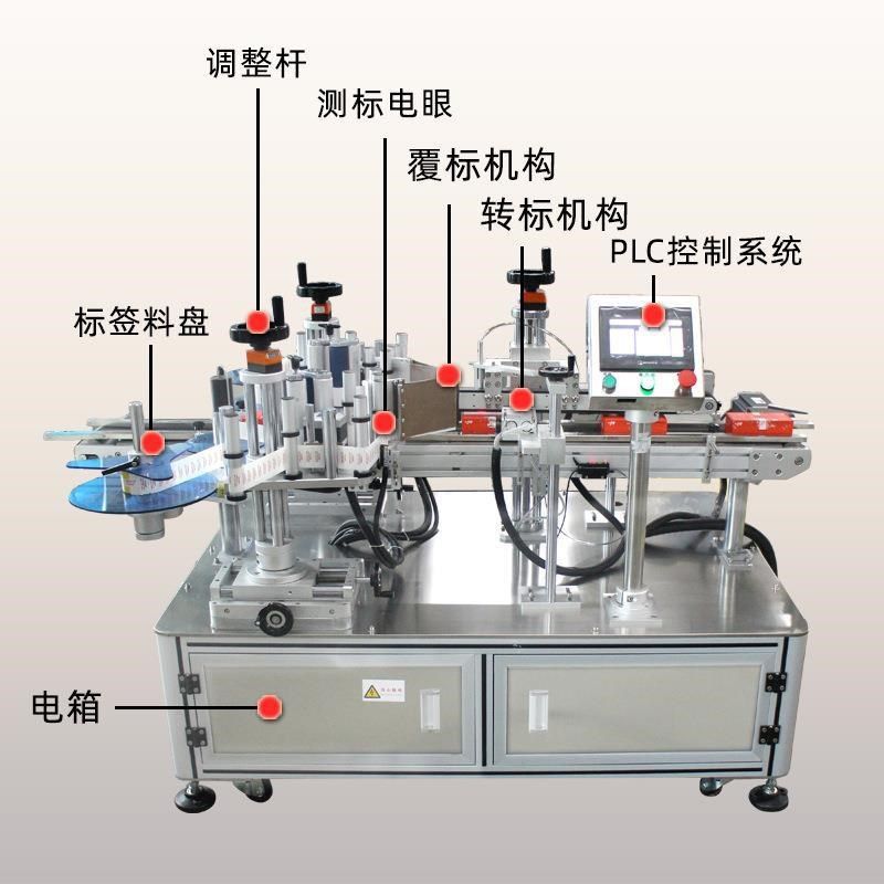 全自动平面彩盒防伪防拆圆方封口贴标机 纸盒双转角封口贴标签机,五金/工具,打标机/打码机/喷码机,淘宝优惠券,粉丝福利购,淘宝优惠卷