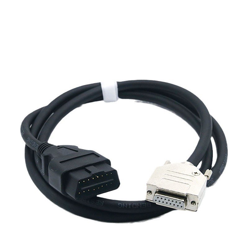 车载OBD2诊断线汽车OBD16针公头转DB15母头信号线ZED诊断仪延长线