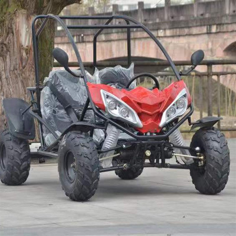 户外娱乐爬坡四轮越野车景区出租减震摩托车双人电动卡丁车