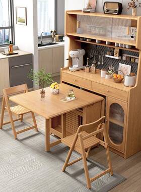 Yla全型实木餐边餐桌ZHS一体高柜小户收纳柜吧储物台柜靠墙餐边柜