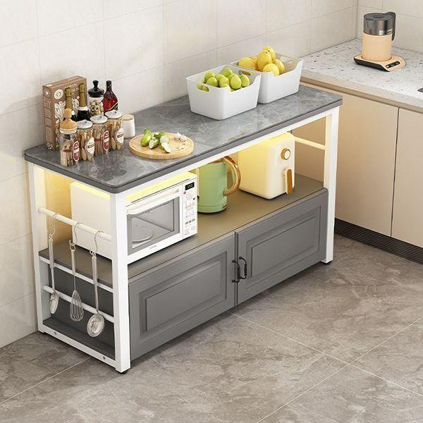 厨房菜置物架多功能岩板切菜桌台DRP置物操切作台吧台桌家柜用料