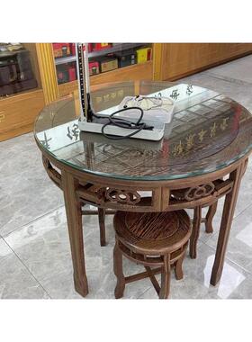 0毫面米加厚钢化玻璃转桌转盘圆桌台面饭YVB桌盘底1座旋转玻璃家