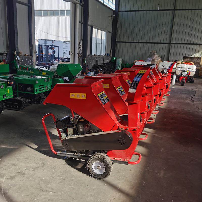 推ADR小型手式材树枝粉碎机果园园林枝条破木碎机柴油家用碎枝机
