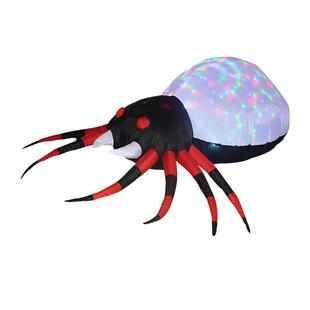 万布圣EFV充气蜘蛛充装饰庭院派对鬼节气节气模蜘蛛骷髅头道具置