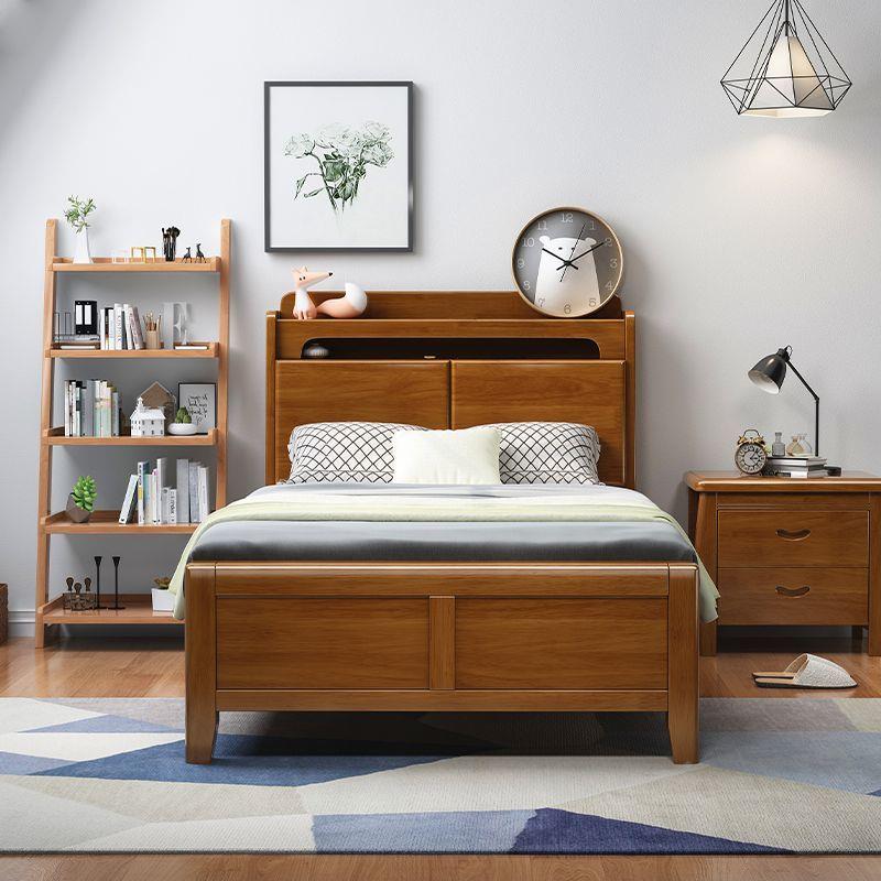 实木床人床1米1.m中式2卧室双无品牌/人床小户公单寓出租1.5米型