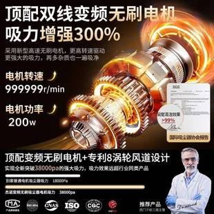 杰诺用载吸尘器车家内689用两用无线充电汽车手持小车型超强大吸