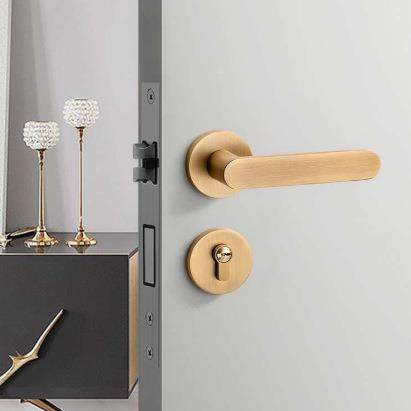 美ZFN心锌合门锁音卧室家用静通用房门锁型具可调节门把手手柄执,纺织面料/辅料/配套,纺织机械配件,淘宝优惠券,粉丝福利购,淘宝优惠卷