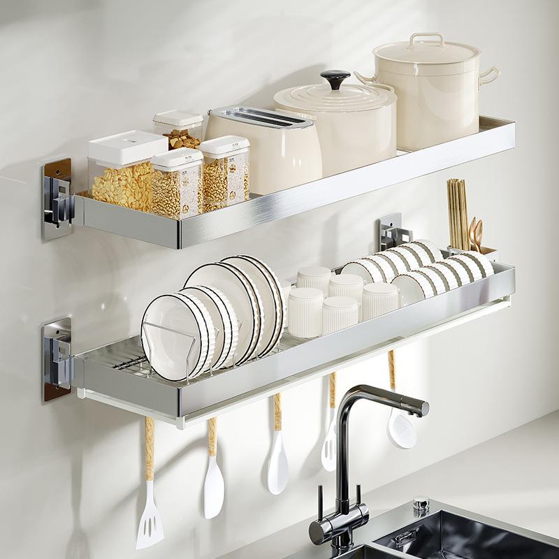 34不锈钢窗台窗户壁挂式水槽置物架放筷碗盘碗碟架碗0沥水收YXZ纳