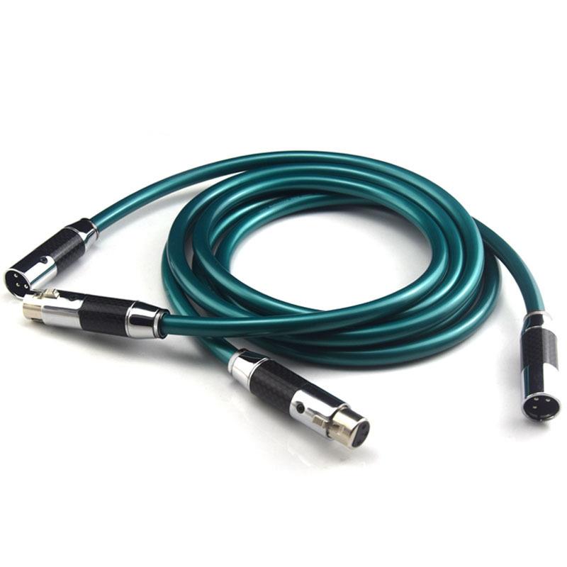 单丹麦高度风N8晶铜音频音KCL响功放卡侬平衡筒线XLR信号线话线