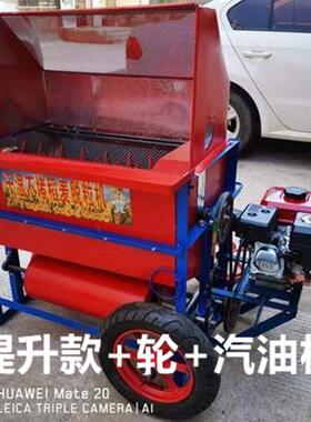 油菜谷脱粒小IDX高粱水稻打谷机小型农用自动机脱粒麦机稻汽油机