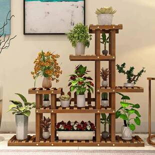 实木花架客厅物阳台置层落地绿萝询问客服花架架多子室内家用多肉