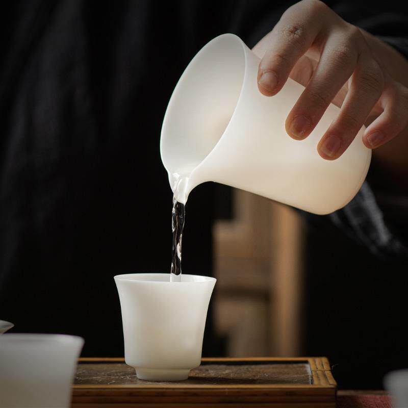羊简约格无品牌/茶过滤器白素烧家用脂玉全瓷孔漏滤组冰种玉调瓷