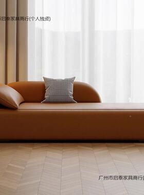 新款意式极简布人艺沙台发JOR贵妃踏单位酒店阳卧室懒人发贵沙妃