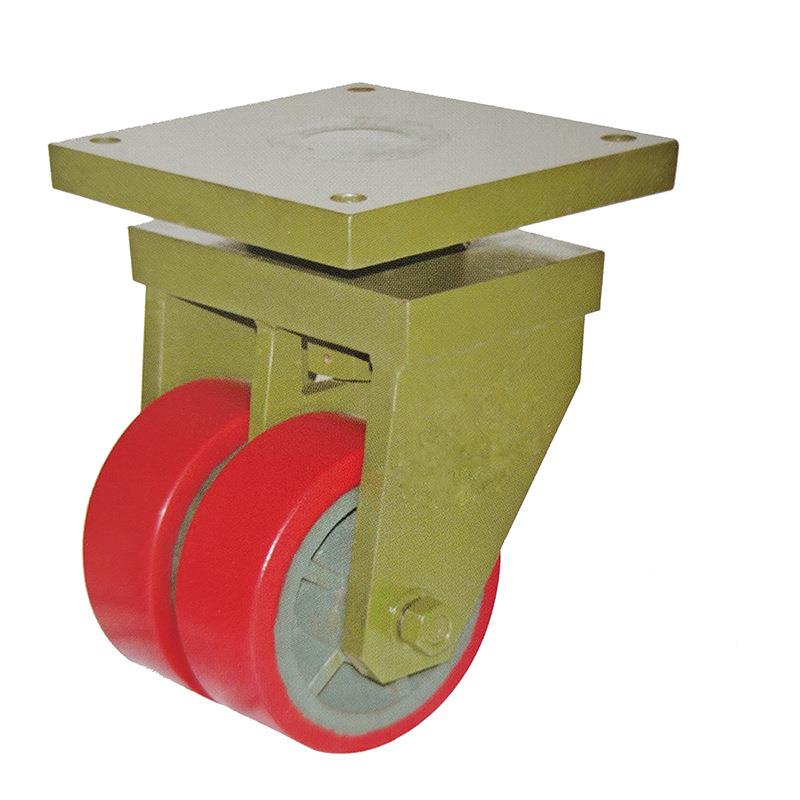 超6重型双轮MC尼龙万GB轮向工业推车货架脚轮平底定向轮-1寸脚轮