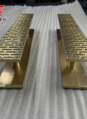 欧肯豪华门把手铝合金LTL玻璃门拉手端金酒店房包墅别大门高拉手