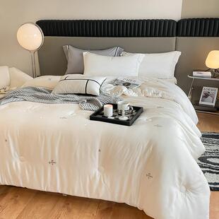 秋高端AA类20%桑类母婴级20母春%桑蚕丝51%大豆纤维被子加厚冬被