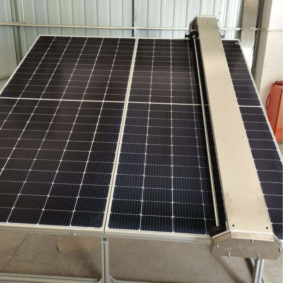洁能太阳能光伏QRI板清机电屋站顶动清洗洗全自智能