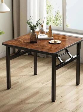 叠矮吃饭NUA餐桌家户用宿舍桌子简折易摆地摊折叠桌桌外烧烤四方