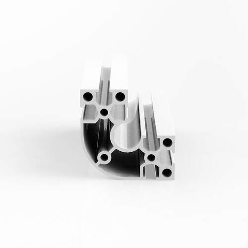 60*60圆角铝材 WX-DY-6-R6630A铝材 EFR6060机架电泳铝型材