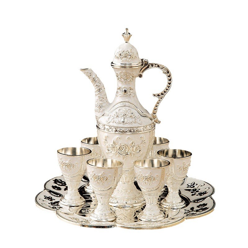 欧式酒具套装家居餐厅酒店家用酒壶酒杯宴会用高端礼品酒壶套装创