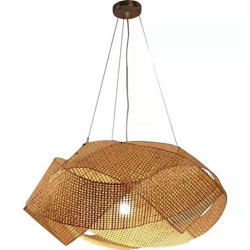 日式灯笼榻榻米灯具东南亚竹编吊灯工厂直销中式吊灯竹艺竹编吊灯