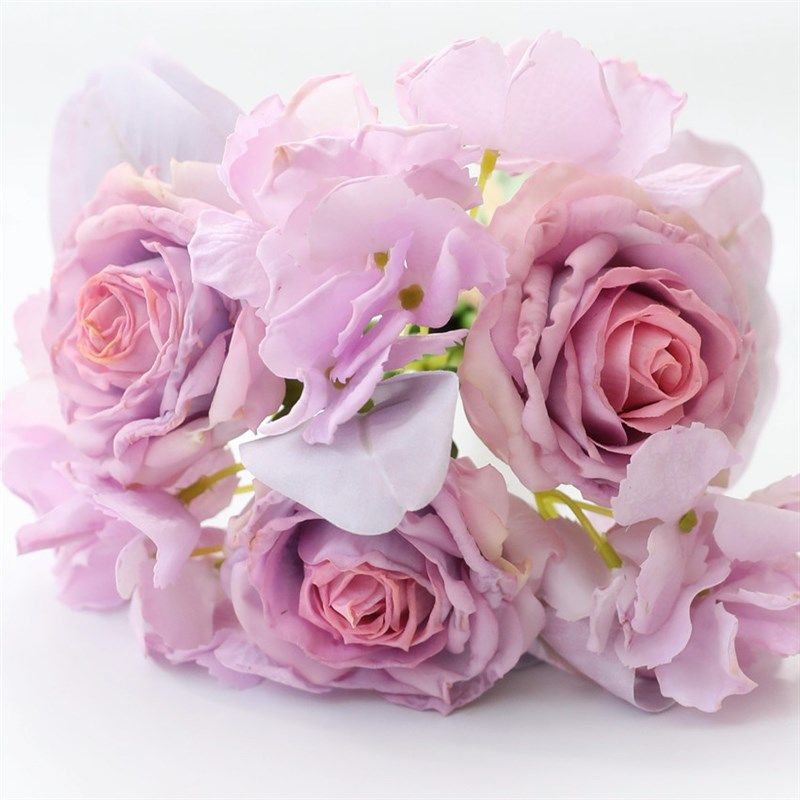 仿真花保湿玫瑰绣球花束假花家居装饰跨境捧花 边玫瑰婚庆手捧花,鲜花速递/花卉仿真/绿植园艺,仿真绿植,淘宝优惠券,粉丝福利购,淘宝优惠卷