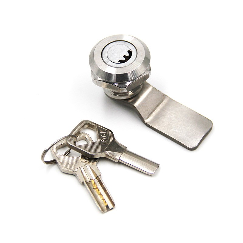 MS705月牙锁不锈钢304半月锁芯配电箱电柜机械设备门锁通开圆锁