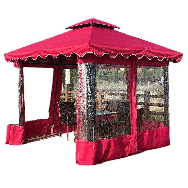 四柱篷四角帐篷户外遮阳棚罗马帐篷雨棚大型广告篷庭院花园休