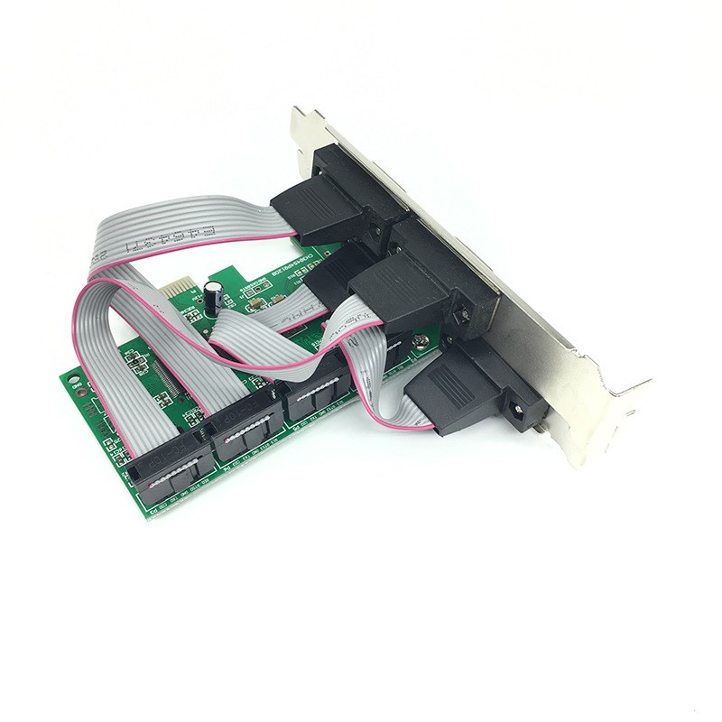 PCI-E 4串口卡  串口卡 4个 COM 口 PCI 转 COM 9针 RS232 扩展卡