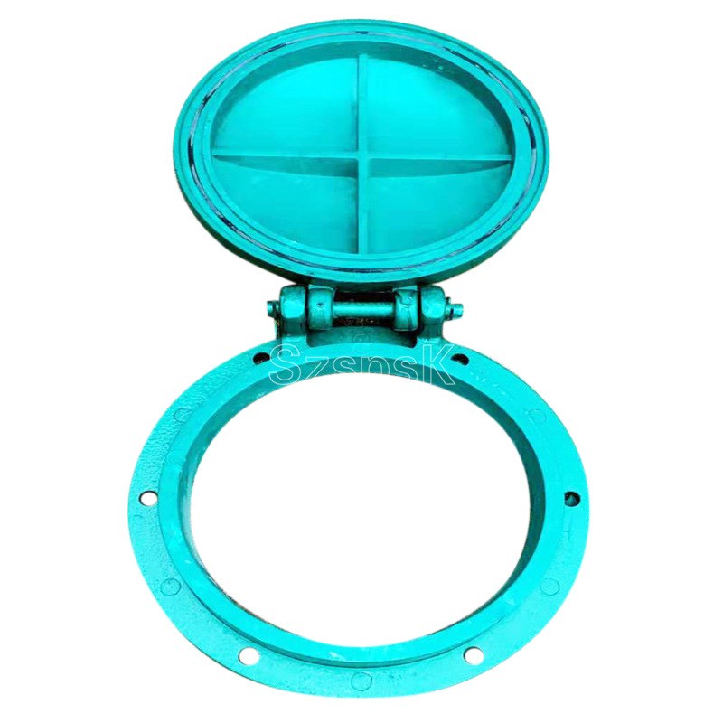 广东水利玻璃钢铸铁拍门复合排水管道DN600 800 1000 1200止回阀