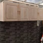 实吊柜厨厅房吊柜卧室壁柜木储物木柜客底515柜松顶柜卫生间置物