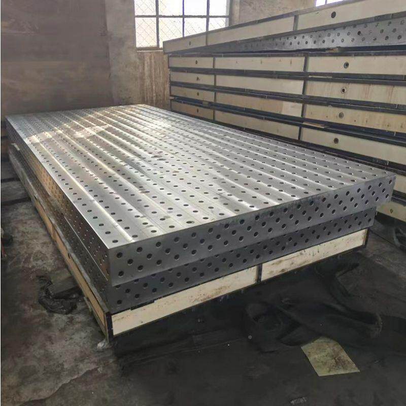 铸铁三维柔平性焊接台工装夹具旋螺压紧器定DUQ角尺平尺位快速锁