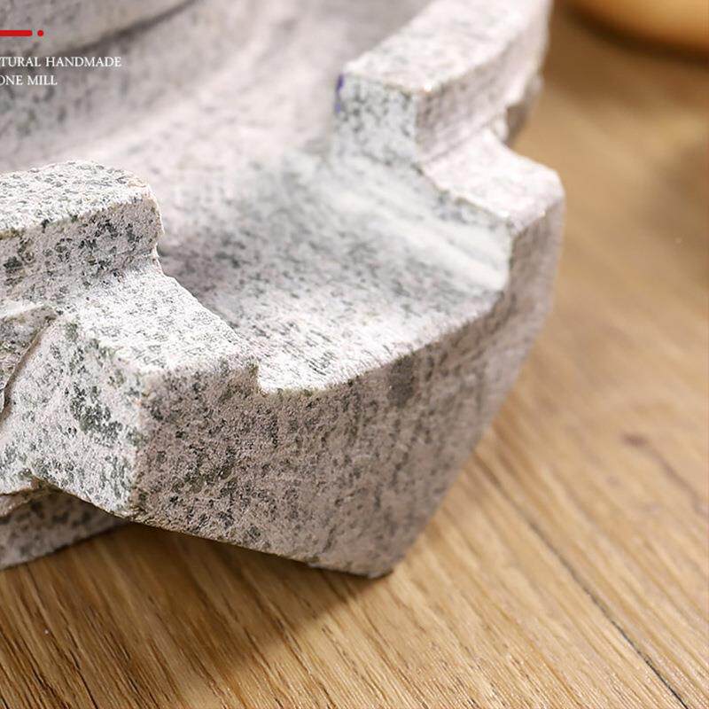 石磨盘小石磨家用手工磨豆浆石磨家用手迷你手推OLW石摇磨磨浆机