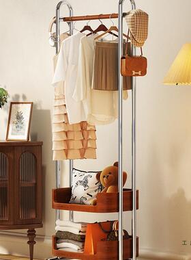 卧室地挂物衣JOV架主卧衣帽架移动实木室内玄关房用次净衣间服置