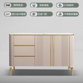 轻奢餐边岩板餐边柜47装 饰柜柜现代玄厅关柜客网入户间厅柜餐厅红