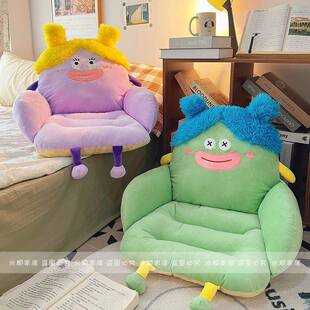 冬季办垫公室久坐护腰椅椅靠背一体式坐屁垫靠垫座垫子宿舍WAB坐