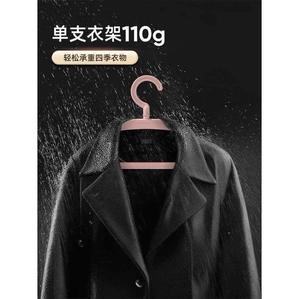 ?粗加厚衣架大家用挂衣晾撑衣加服衣挂架无痕衣撑防肩F7679？角滑