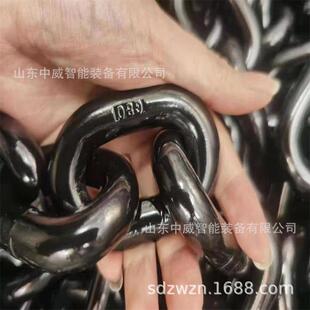 带MA矿用环焊链条式32*140*6固定矿车连接三环链三接锻打矿车三环