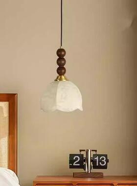 室房间床头吊灯台法式37752中古复古美式洋南风布艺白蜡木餐卧厅