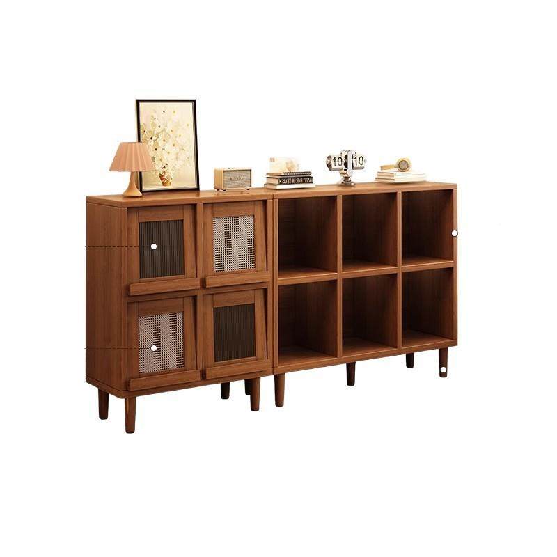 实胡木柜书柜桃色物格子带腿SJ0296落地置物收纳柜家用防尘储柜带,住宅家具,书架,淘宝优惠券,粉丝福利购,淘宝优惠卷