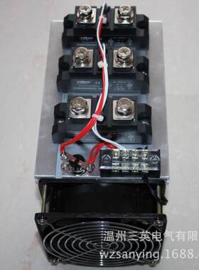 三英电气相一体化固态继电器工业三S级SR300a配散热器SYDM3004风