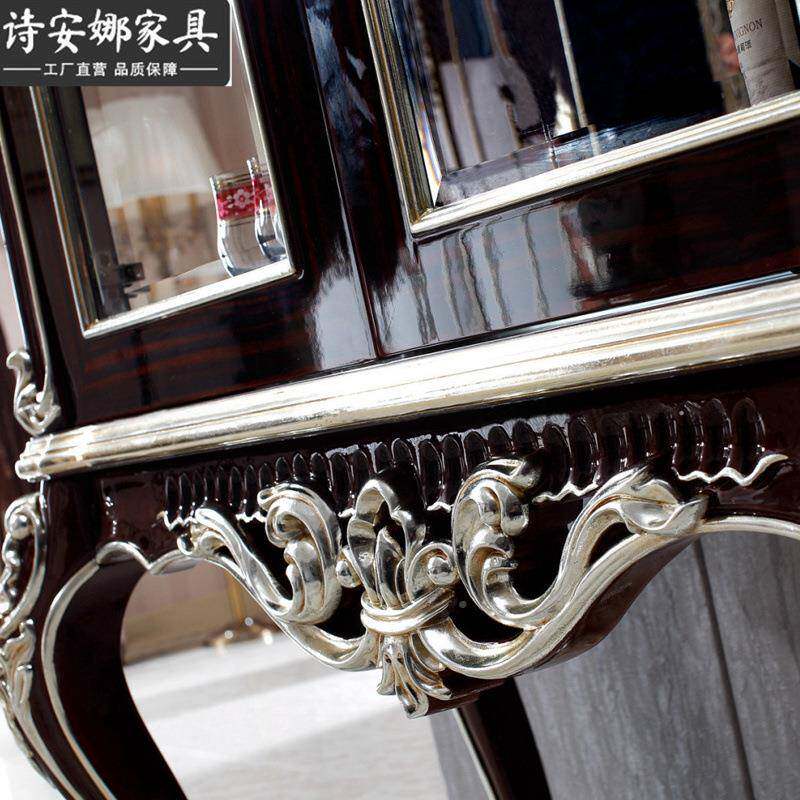 别欧式餐厅家新古典饰柜双具无品牌/门墅实木装玻璃酒柜储物柜