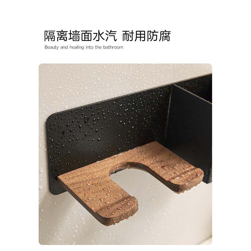 ?F77M8TJS支IP9D吹风机置物架免卫打孔间电吹生风架浴室风筒挂架