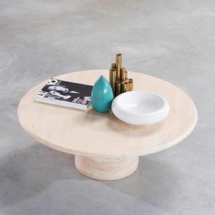 小茶几简约现代家创意茶设338计师样板房客厅黄洞石茶台用小台
