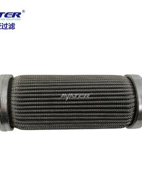 不锈钢烧结毡滤网6LCV石油化工化纤多1芯层折叠式烧结滤芯